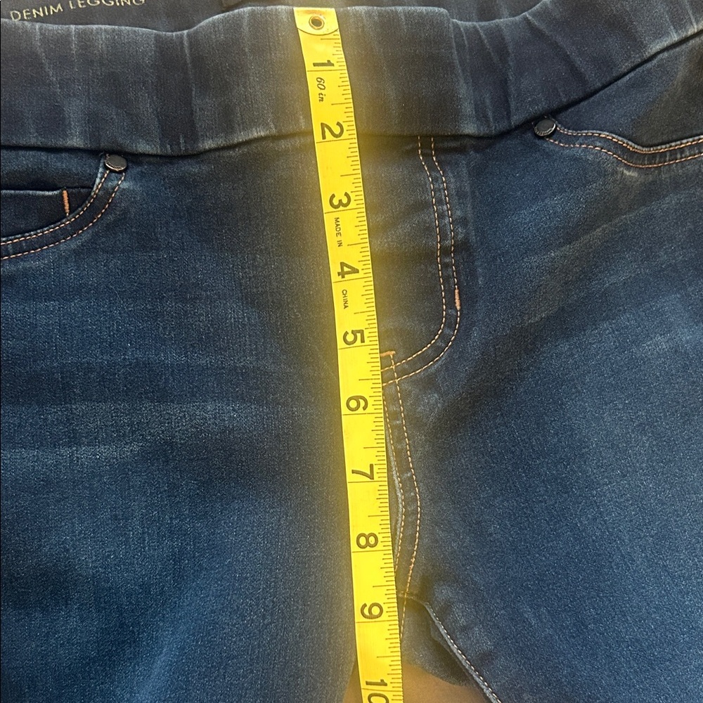 Liverpool Deep Blue Denim Jeans elastic waist - Picture 6 of 8